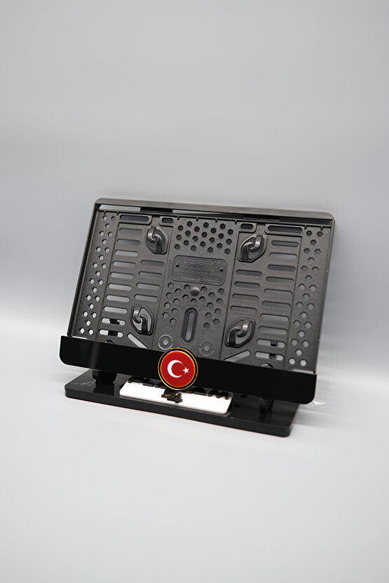 GOLD TÜRK BAYRAĞI 3D KABARTMALI PLEKSİ MOTOR PLAKALIĞI