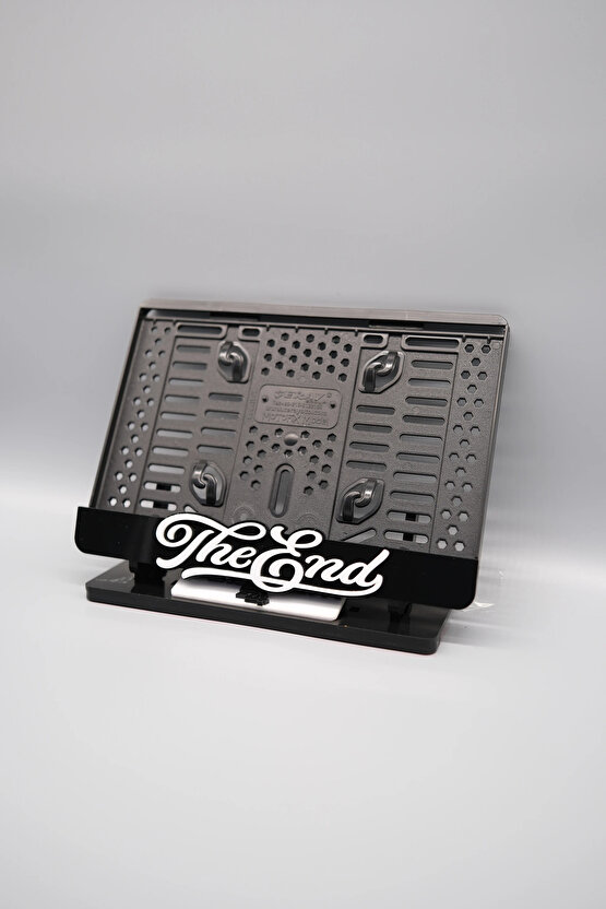 THE END 3D KABARTMALI PLEKSİ SİYAH MOTOR PLAKALIĞI