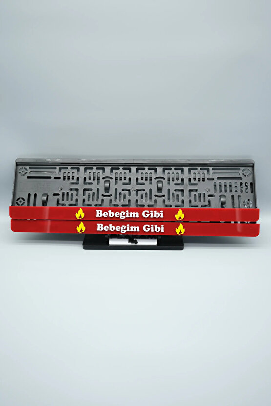 BEBEĞİM GİBİ 3D KABARTMALI PLEKSİ ARABA PLAKALIĞI