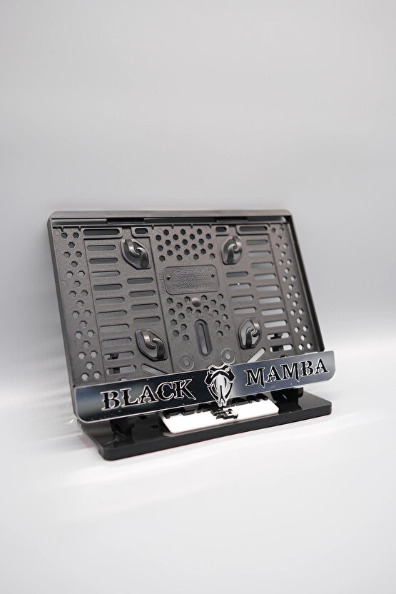 BLACK MAMBA GÜMÜŞ PLEKSİ MOTOR PLAKALIĞI