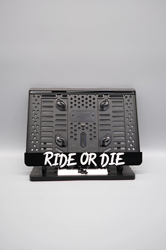 RIDE OR DIE 3D KABARTMALI PLEKSİ MOTOR PLAKALIĞI