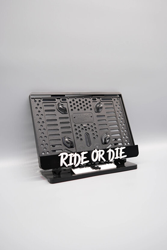 RIDE OR DIE 3D KABARTMALI PLEKSİ MOTOR PLAKALIĞI