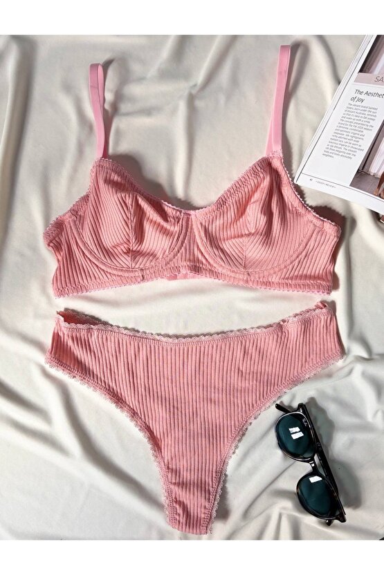 Soft Touch Pamuklu Balenli Sütyen Takımı