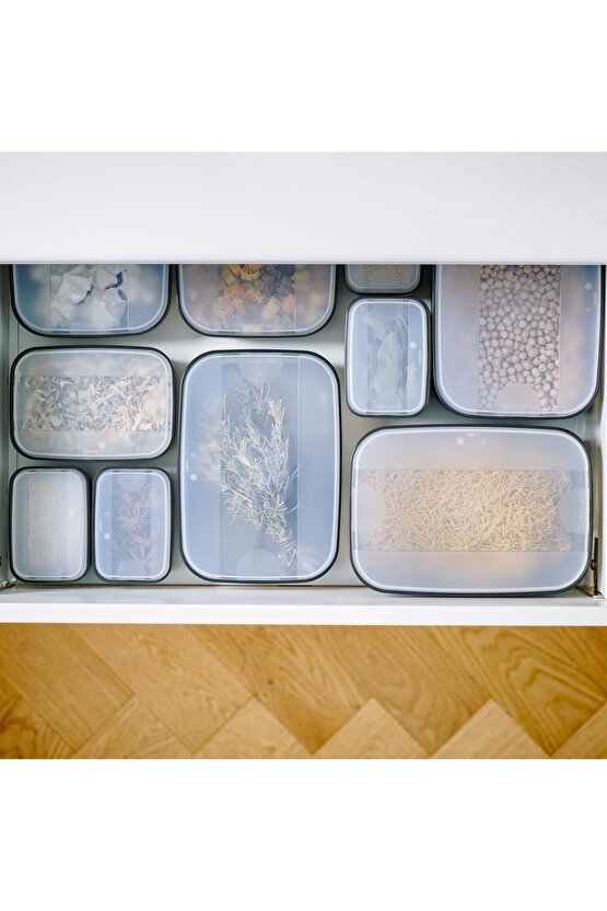 Dikdörtgen Saklama Kabı 1.6 L (siyah)