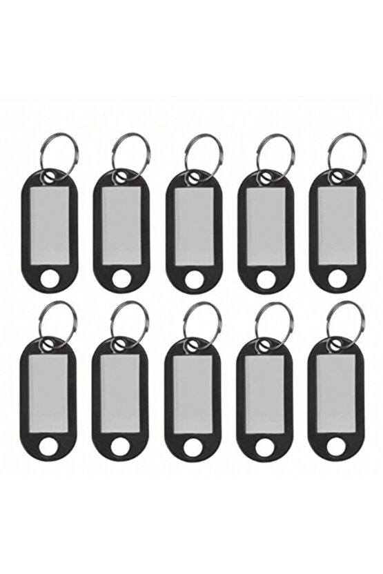 Plastik Anahtarlık Siyah 100lü Paket