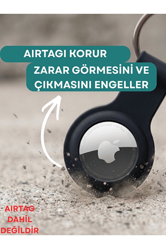Airtag Uyumlu Anahtarlıklı Koruyucu Silikon Dayanıklı Koruyucu Airtag Kabı Akıllı Takip Cihaz Kılıfı