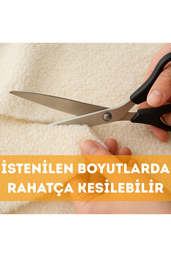 Welsoft Peluş Kumaş Çift Taraflı Yıkanabilir Kesilebilir Koltuk Battaniye Yastık Kaplaması 180x100