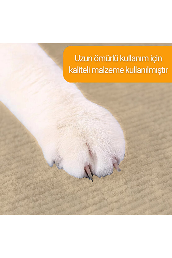 Kedi Tırmalama Halısı Yapışkanlı Her Yüzeye Uygulanabilir Kesilebilir Mobilya Koruyucu Mat (40X50)