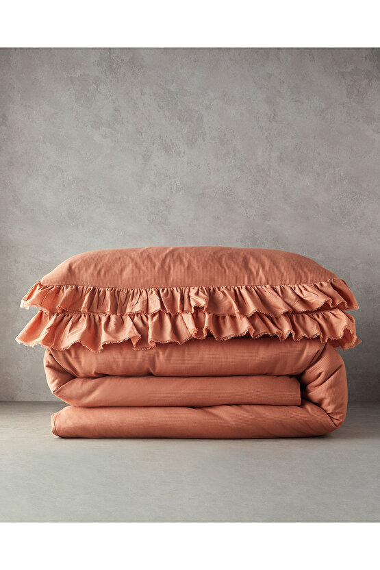 Blaze Çift Kişilik Nevresim Takımı Terracotta