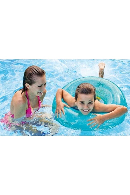 Şeffaf Baskılı Jumbo Simit 76 Cm - 59260 Pembe