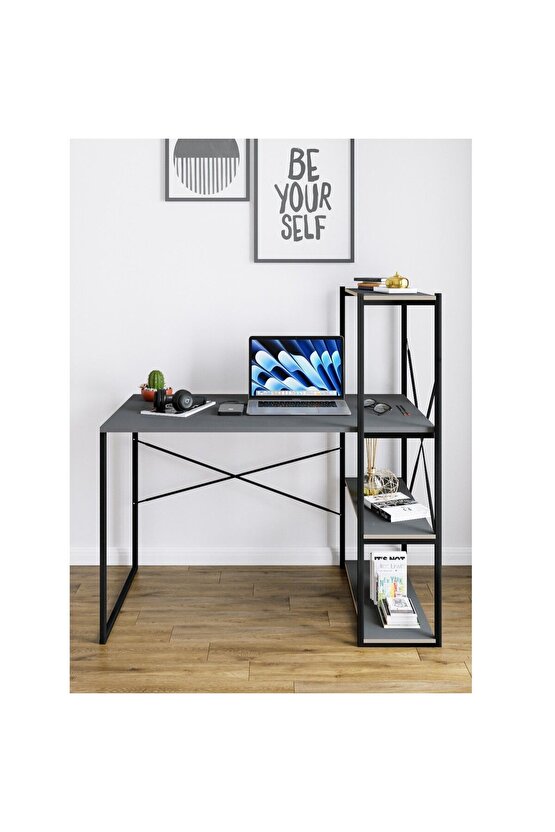 Kitaplıklı Çalışma Masası Bilgisayar Ofis Masası