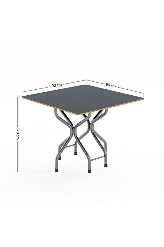 Katlanır Kırma Kare Masa Sandalye Takımı Seti