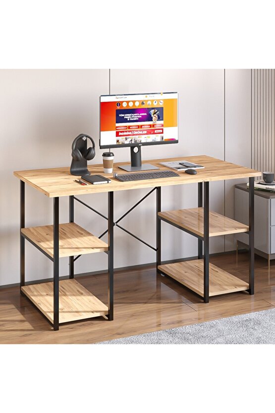 4 Raflı Çalışma Masası Bilgisayar Masası