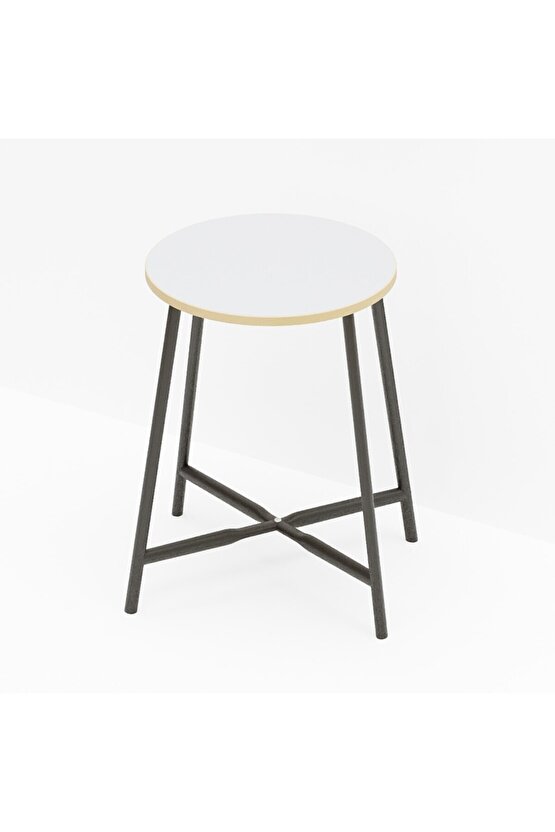 Tabure Sandalye Mutfak Sandalyesi Beyaz 1478