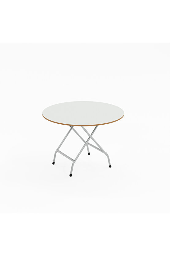 Katlanır Masa ve 4 Adet Sandalye Seti Beyaz 1463