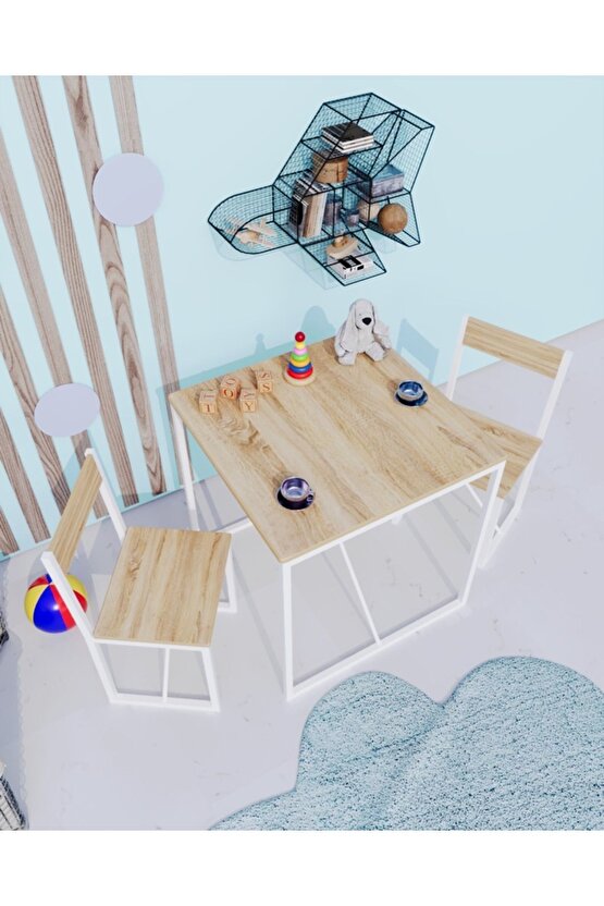 Çocuk Etkinlik Oyun Çalışma Masa Ve Sandalye Aktivite Masası