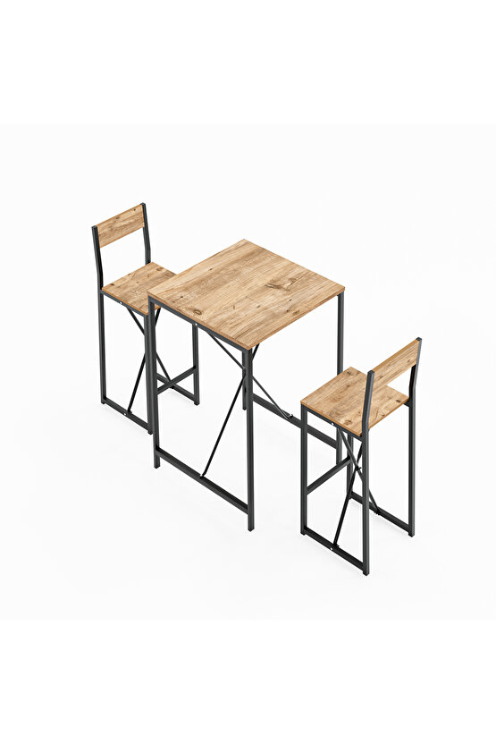 Bar Masa Sandalye Seti Mutfak Yemek Masası Takımı 1009