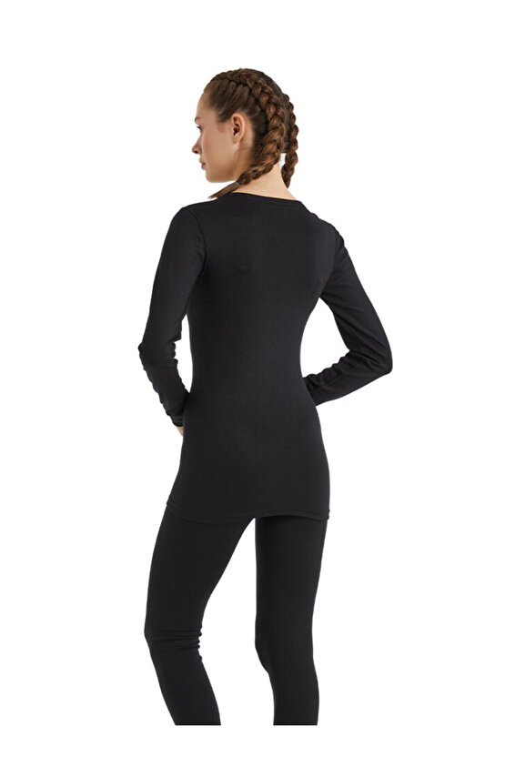 Unisex Termal Tişört 2. Seviye 1257 - Siyah