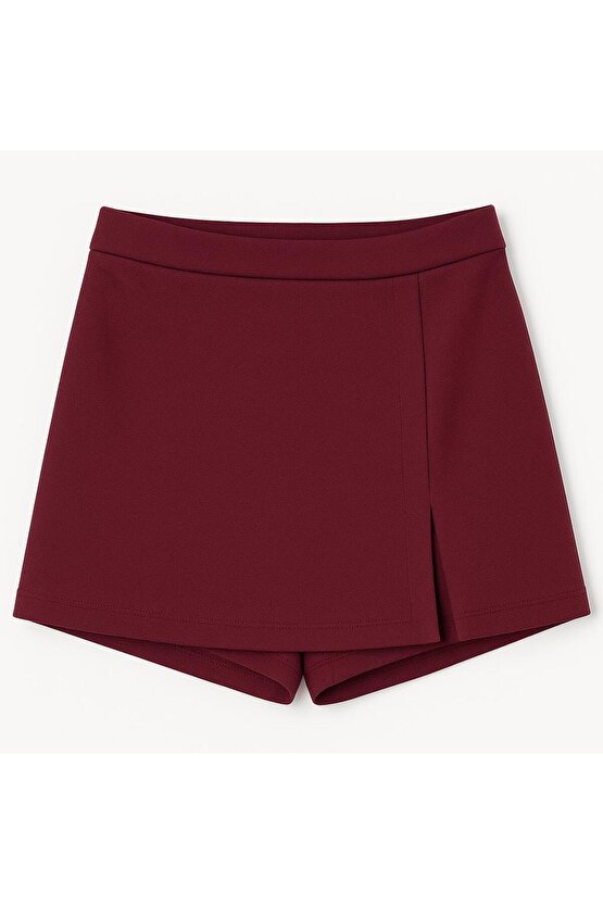 2li Yırtmaçlı Mini Şort Etek