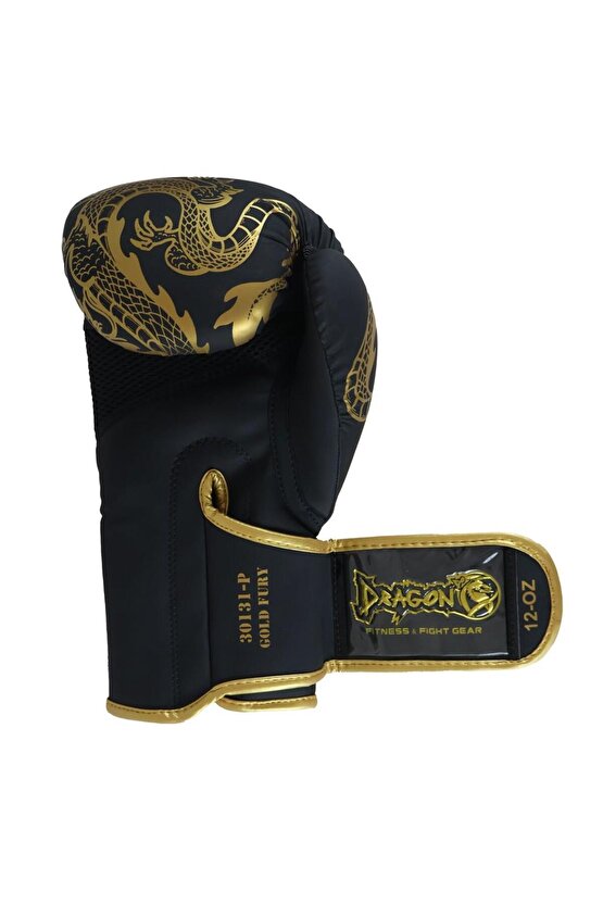Gold Fury Boks Eldiveni Muay Thai Eldiveni ve Skull Gold 3,5 Mt Kuru Kafalı Boks Bandajı
