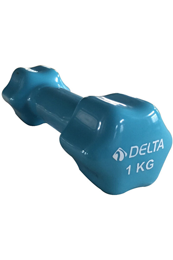 1 Kg x 1 Adet Deluxe Pvc Kaplama Turkuaz Demir Dambıl