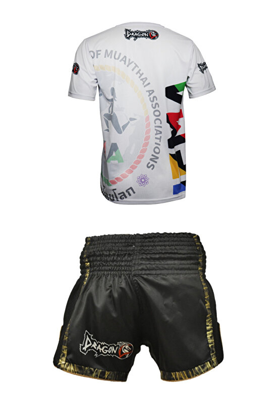Muay Thai Seti Muay Thai Şort Muay Thai Tişört Mt2019 TX8591 Federasyon onaylı