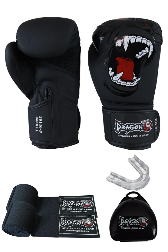 Gorilla Kick Boks Eldiveni Boks Eldiveni Muay hai Eldiveni 3,5mt Boks Bandajı Şeffaf Dişlik