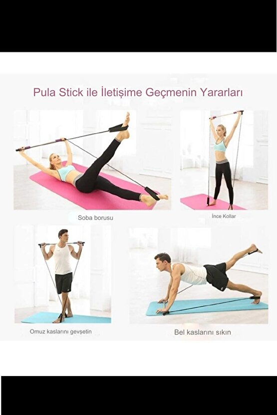 Squat Pilates Studio Evde Spor Egzersiz Çubuğu Kalça Basen Sıkılaştırıcı Pilates Barı Plates