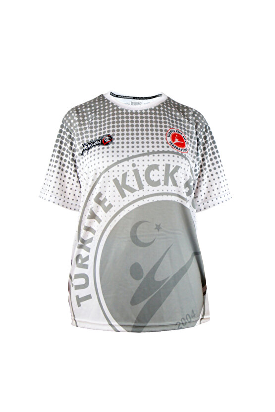 KF2024 Kick Boks Tişörtü Beyaz Kick Boxing Tshirt