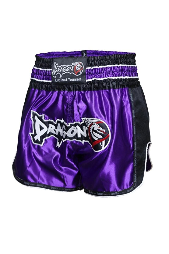 MT3075 Retro NEO Muaythai Şortu Mor Muay Thai Şort