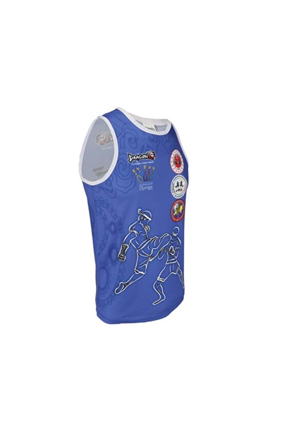 Giftoom Spor- Federasyon Logolu Dijital Baskılı Muay Thai Atlet Muaythai