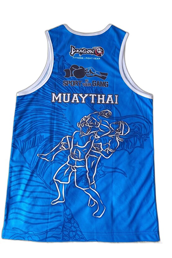 Giftoom Federasyon Logolu Dijital Baskılı Muay Thai Atlet