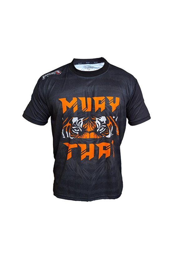 TX711 Tiger Muay Thai Tişört Dijital Baskılı Muaythai Tshirt
