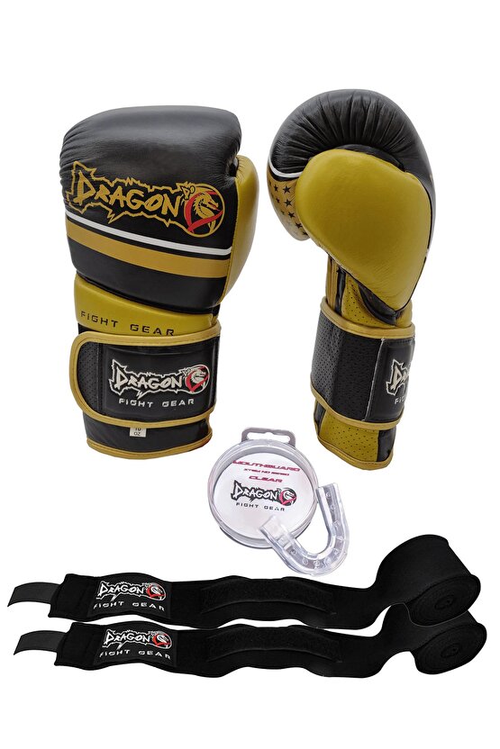 Comfort Deri Boks Eldiveni Seti 3lü Set