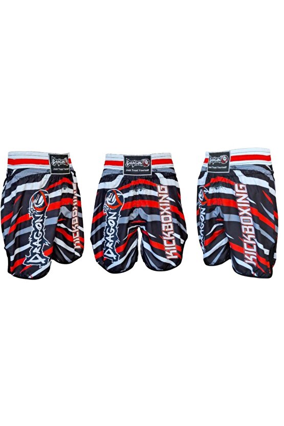 KB242 Kick Boks Şortu Kick Boxing Antrenman Şortu Dijital Baskılı Desenli Şort