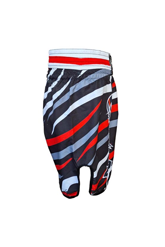 KB242 Kick Boks Şortu Kick Boxing Antrenman Şortu Dijital Baskılı Desenli Şort