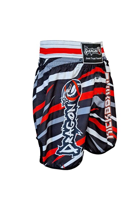 KB242 Kick Boks Şortu Kick Boxing Antrenman Şortu Dijital Baskılı Desenli Şort