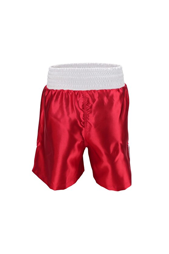 Kf1003 Kırmızı Kick Boks Şort ve Profesyonel Dişlik Kick Boxing Şort Seti