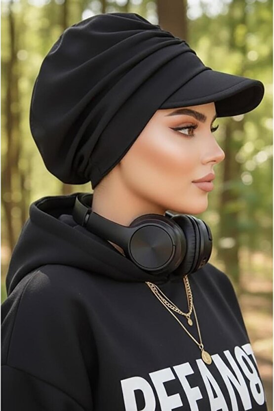 Siyah Kepli Şapka Bone