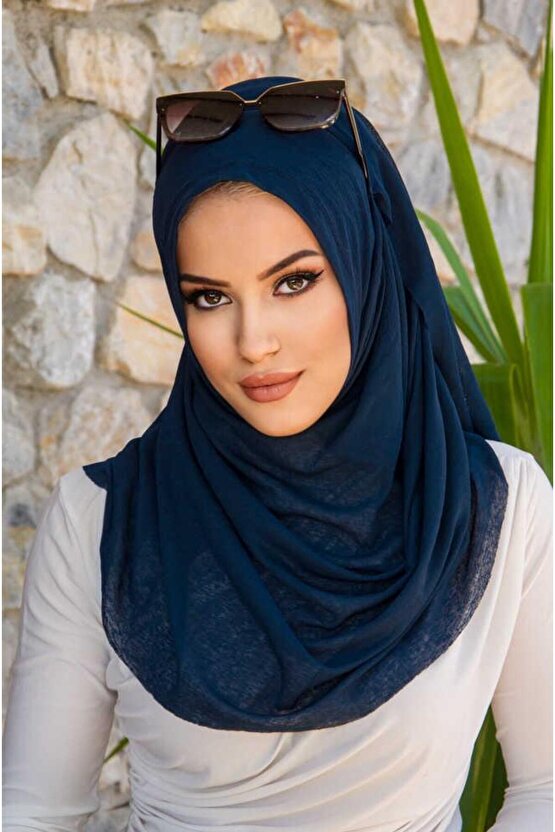 Lacivert Double Şal