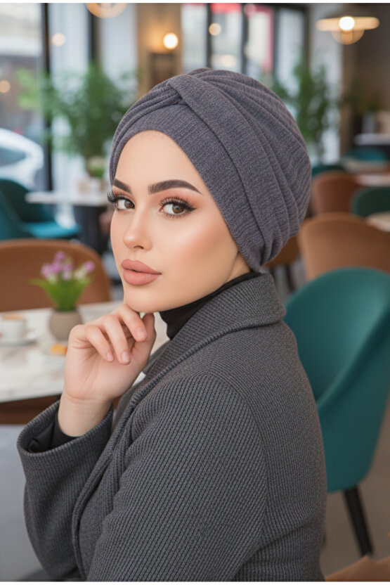 Antrasit Krınkıl Burgu Detaylı Bone