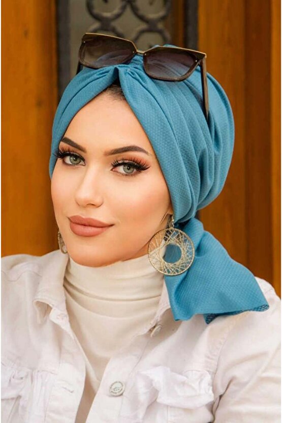 İndigo Tokalı Bone