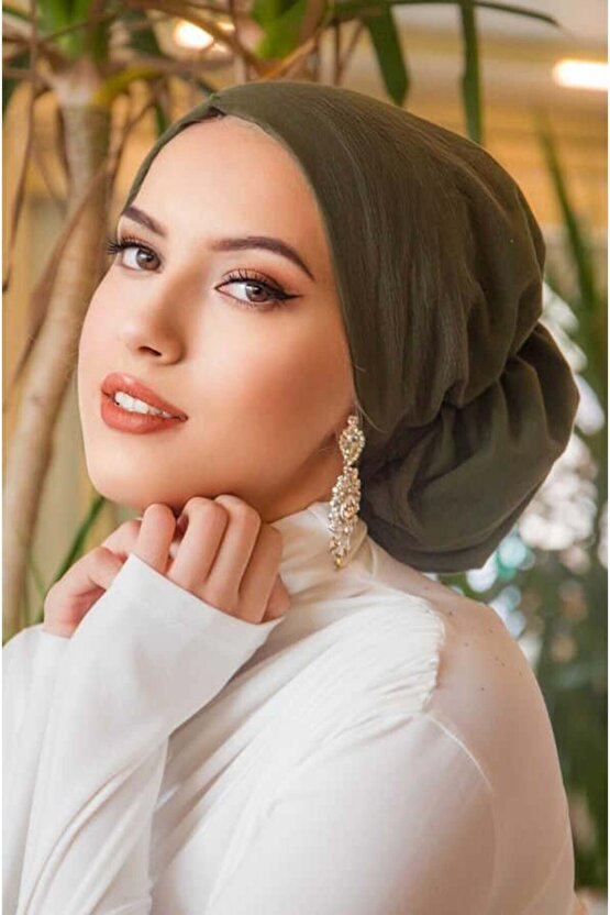 Haki Çağla Hazır Türban