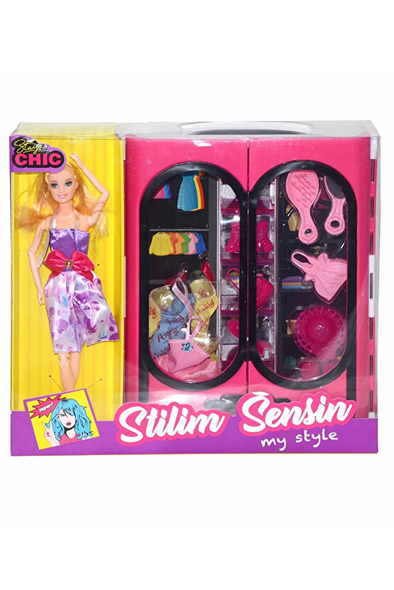 Bebekli Elbise Dolabı Stilim Sensin Fuşya