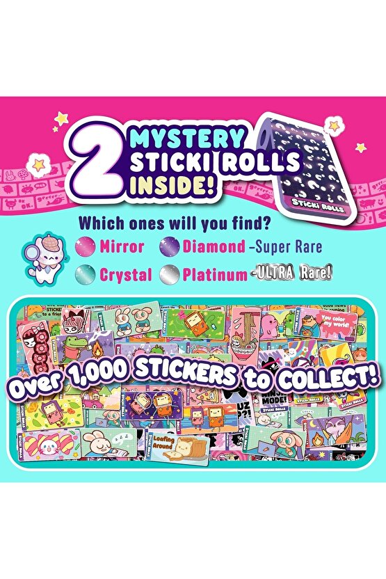 Sticki Rolls Sticki Bant Kapsülü - En İyi Kendin Yap Çıkartma Takı Seti - Takı Setleri - Çıkart Yapı