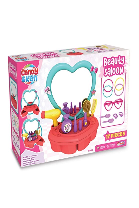 Candy & Ken Güzellik Salonu - Güzellik Setleri - Kuaför Oyuncak Seti
