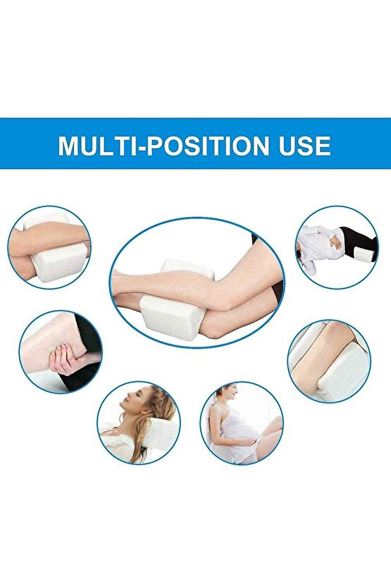 Bacak Arası Yastık Hafızalı Köpük Diz Yastığı Yan Uyuyanlar Için Ortopedik Diz Yastığı Uyku Siyatik