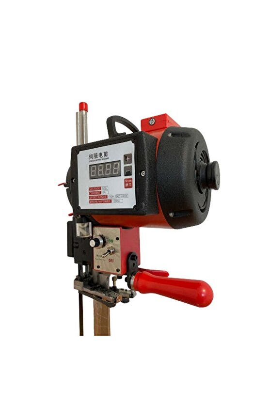 Dik Kumaş Kesim Motoru 1600W 4000 Devir Kırmızı-Siyah Kafa  PLS-988 10İNÇ