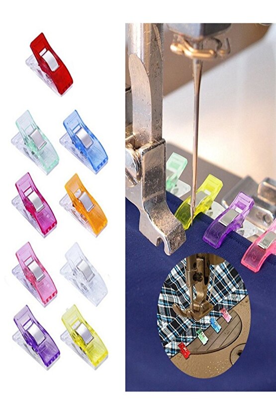 SingerBeko  Kumaş Kağıt Gibi Tüm Malzemeleri Sıkıştırmak Için Kaliteli Içi Çelik Olan 50 Adet Mandal