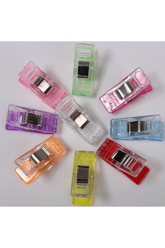 SingerBeko  Kumaş Kağıt Gibi Tüm Malzemeleri Sıkıştırmak Için Kaliteli Içi Çelik Olan 50 Adet Mandal